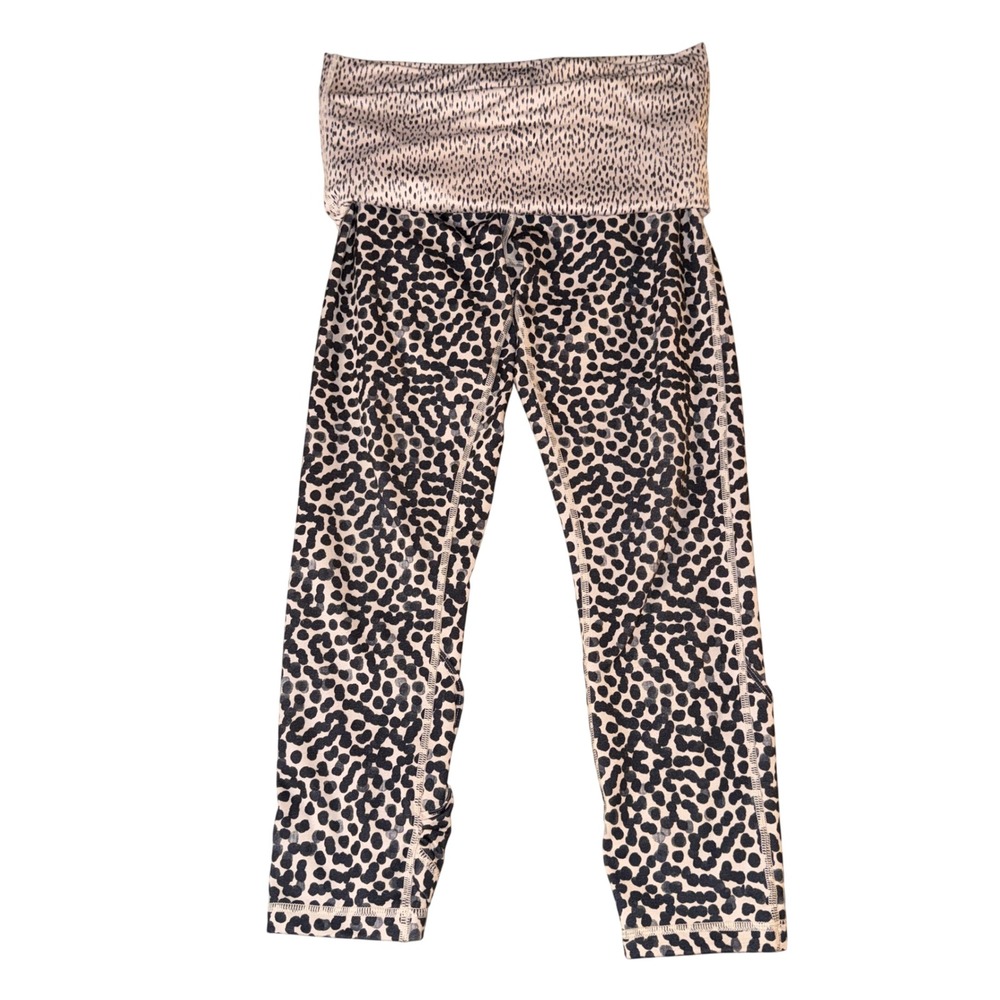 Lululemon rare Wunder Under So we dance Leopard Leggings Size 6